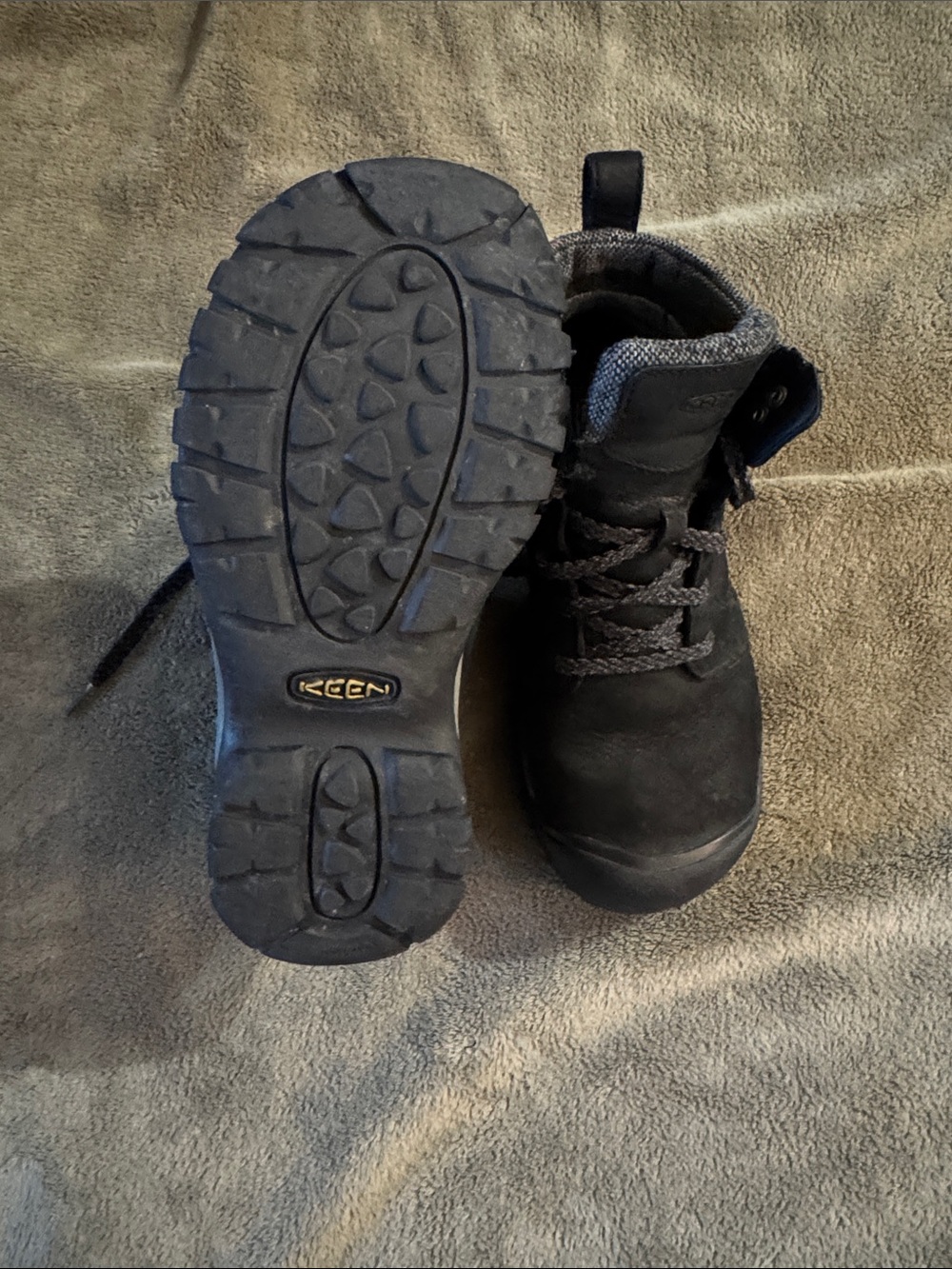 Keen Women’s Black Lace-Up Waterproof Boots